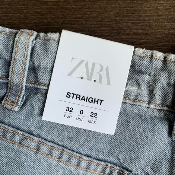 NWT Zara hi rise ankle length grey denim pants - Picture 12 of 13